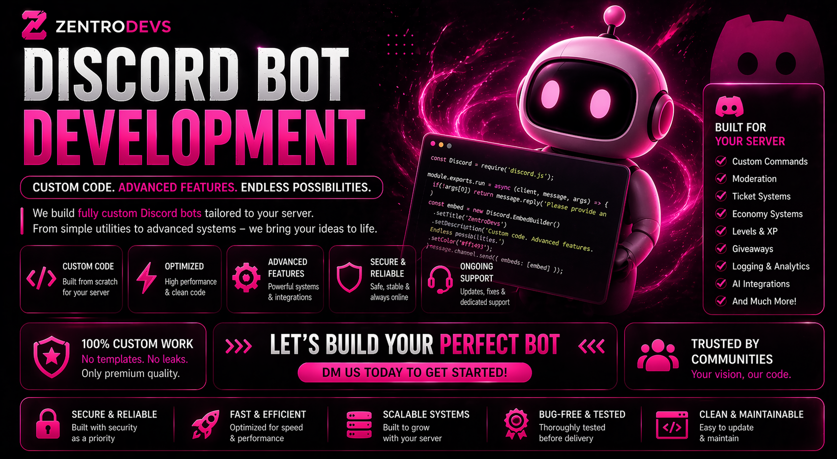 Discord bots service banner